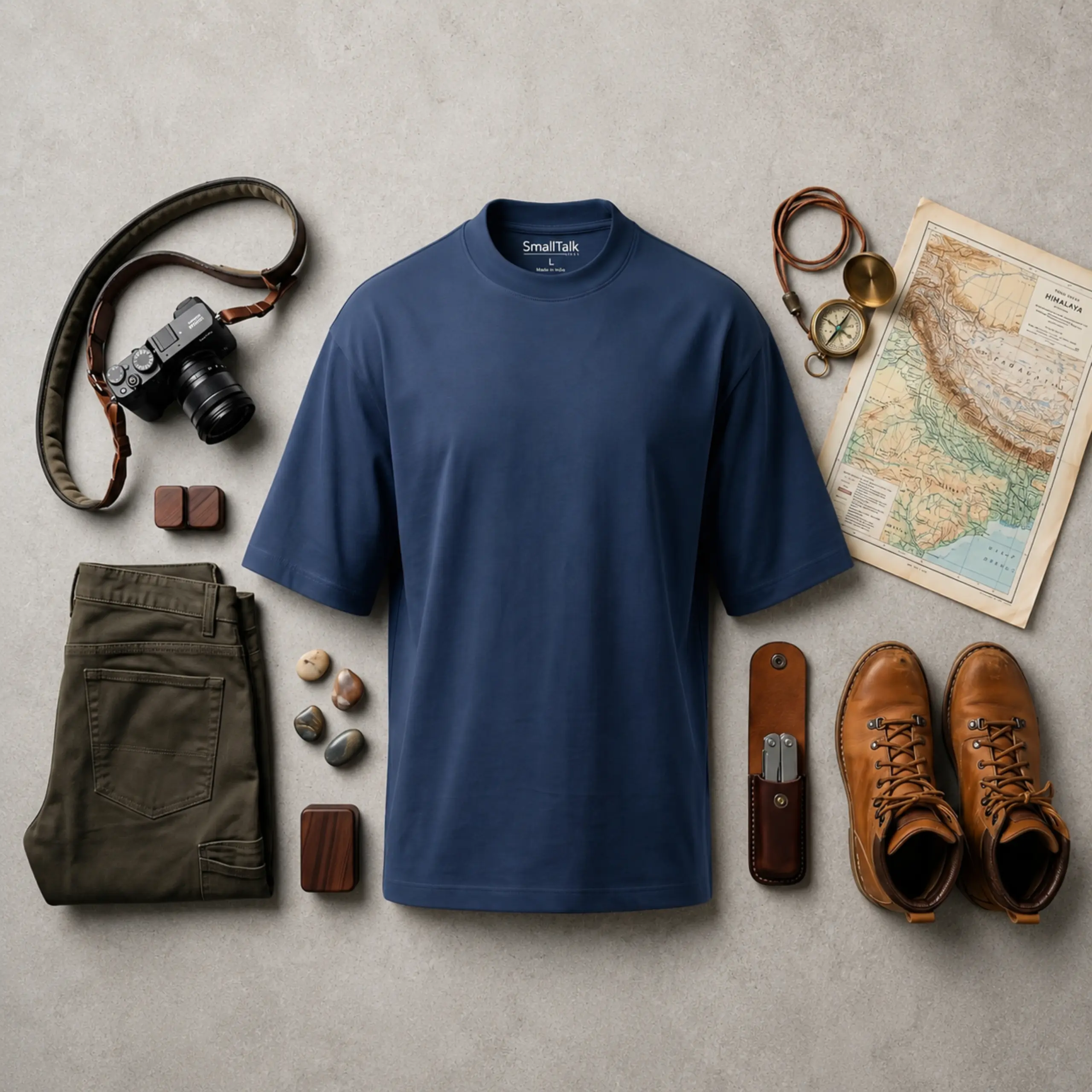 Oversize Tee Background Oversize Tee — French Terry Cotton - Image 1